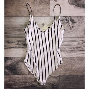 Striped bodysuit